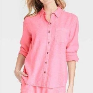 Universal Thread Pink Button Down Shirt